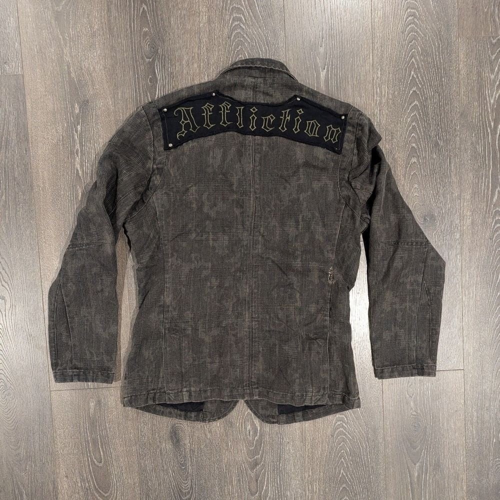 Affliction Jacket Men's Large Limited Edition Camo Military Logo READ